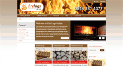 Desktop Screenshot of firelogsonline.co.uk
